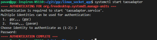 taosAdapter authentication