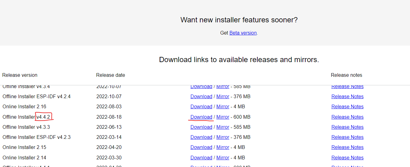 Select the correct installation version