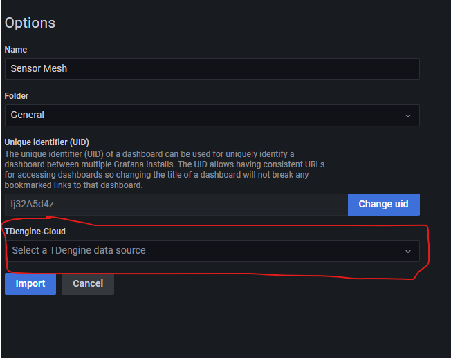 select the source