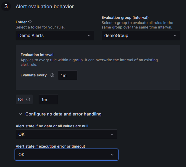 alert config