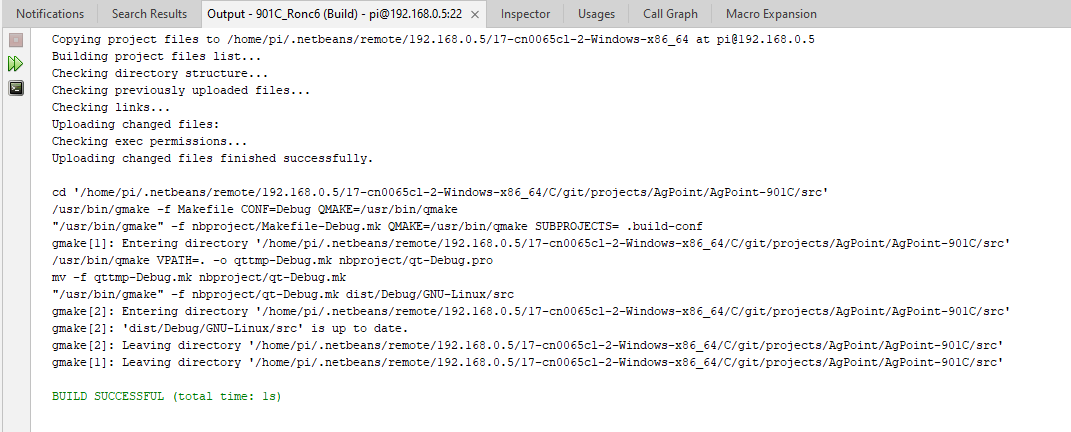 build output