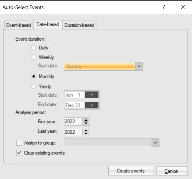 Auto selected Date