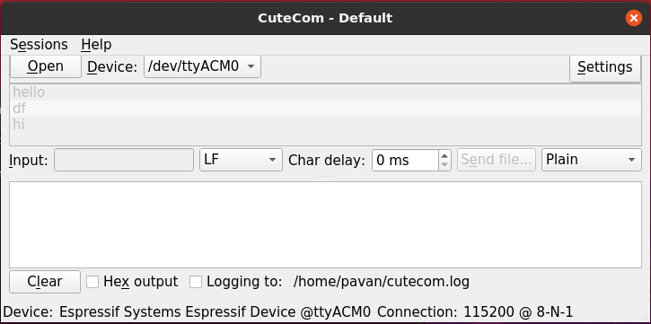 cutecom screenshot