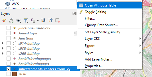 Attribute Table