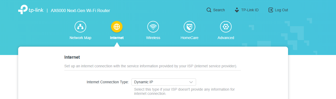 ESF TP Link Dynamic IP Configuration