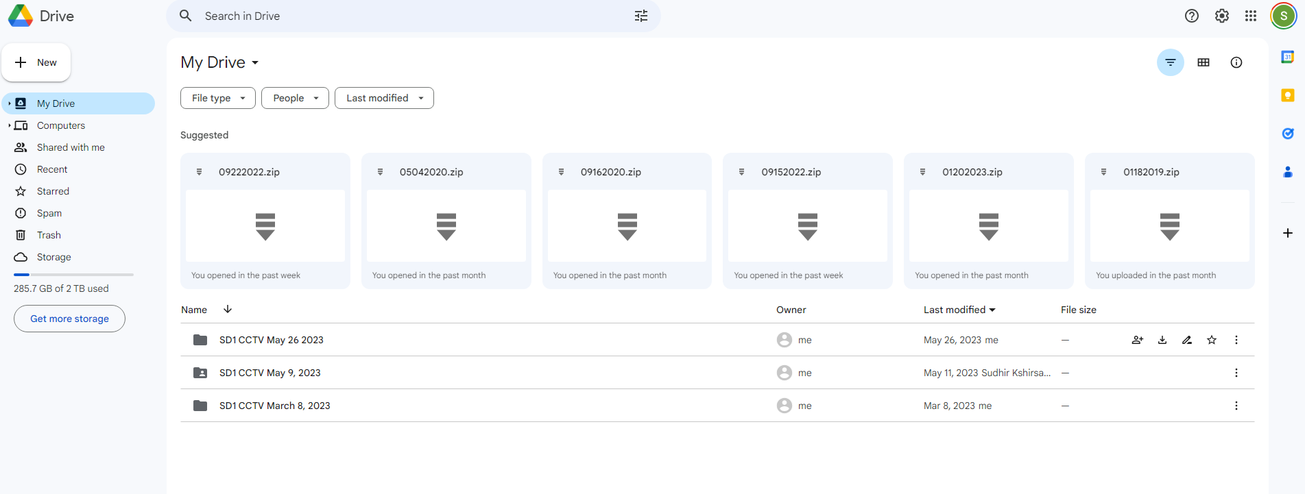 Google drive snapshot - 06/02/2023