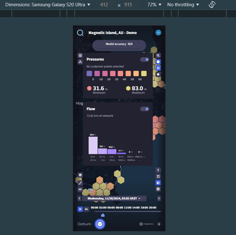 Qatium UI - Mobile Portrait