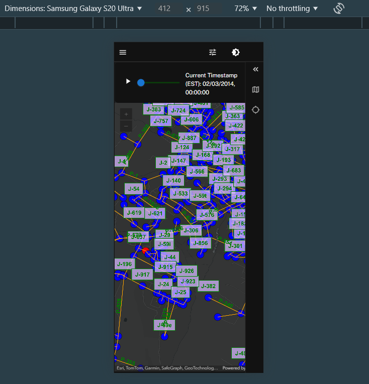 2D network map looks fine
