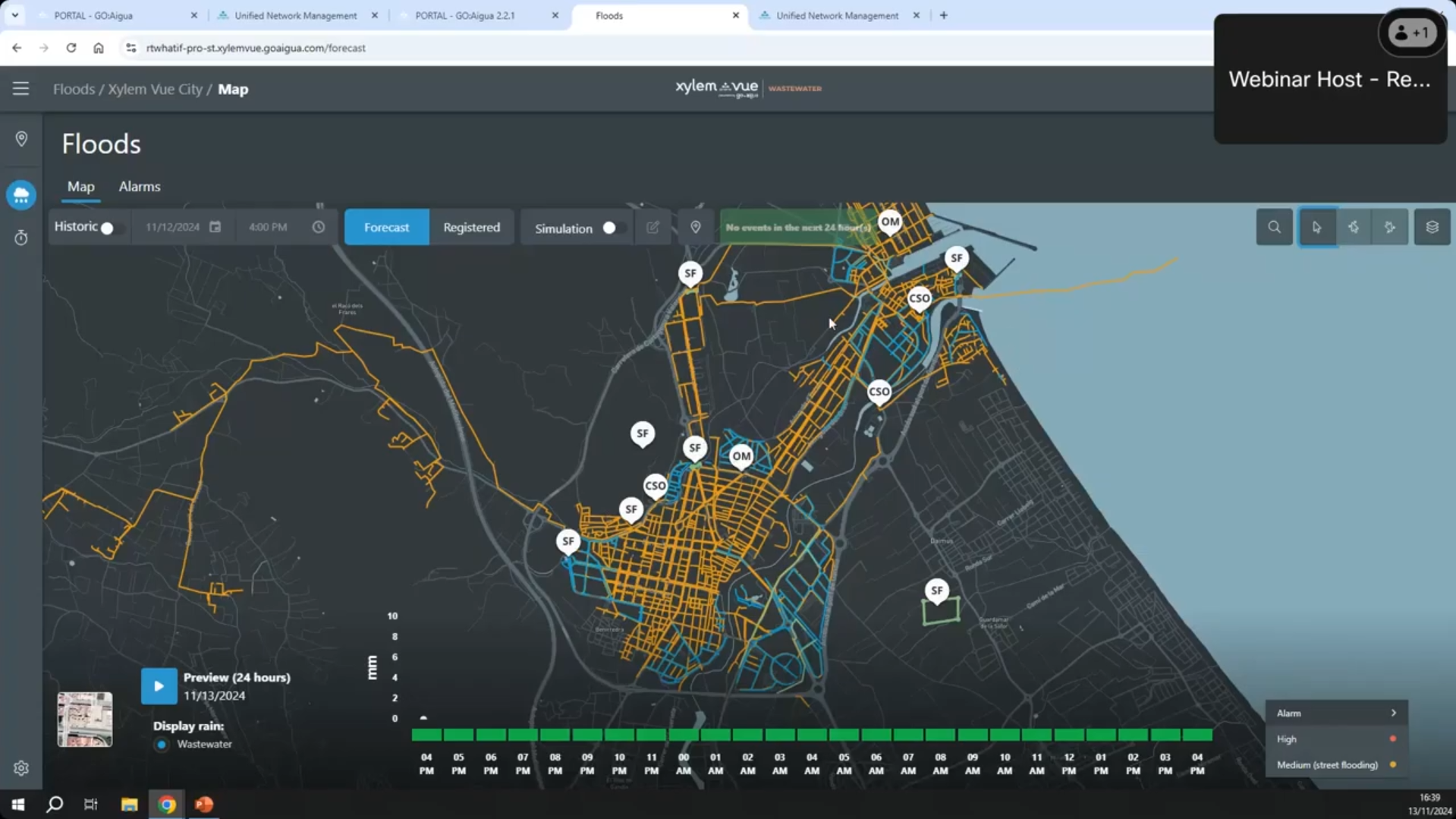 Xylem Vue Software UI - Desktop