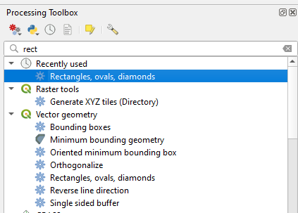Rectangles, Ovals and Diamonds