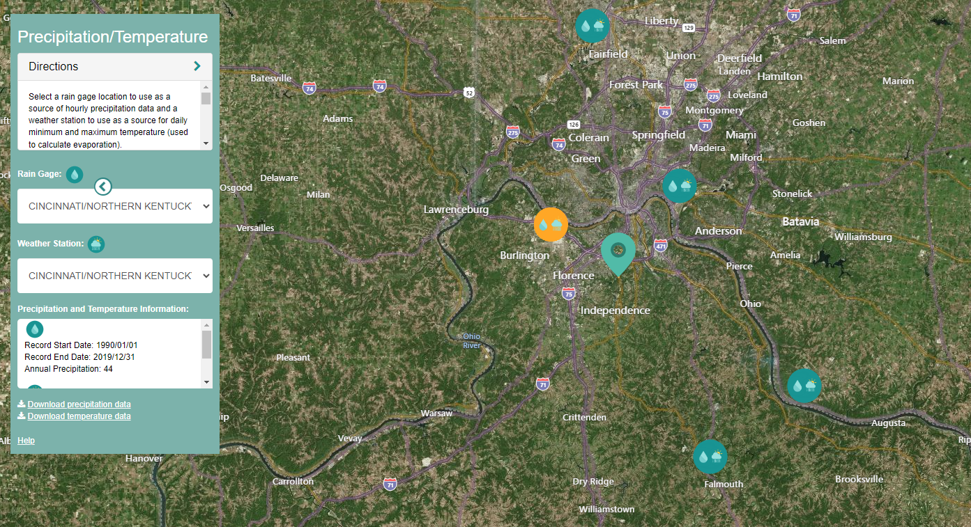 Rain Gages Map